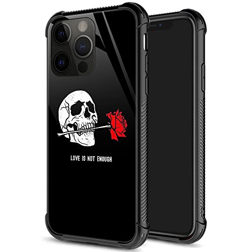 ZHEGAILIAN for iPhone 14 Pro Case, Military-Grade Protection, All-Around Shockproof Corners, Anti-Scratch Phone Case for iPhone 14 Pro - Skull Rose