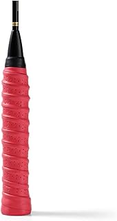 Wisafory 10 unidades de cinta de agarre antideslizante para raquetas de tenis, cinta de agarre autoadhesiva, para bádminton, tenis y squash, color rojo