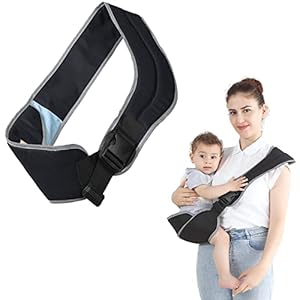Baby Carrier, Portable One Shoulder Toddler Carrier with Adjustable Comfortable Shoulder Straps, Soft Anti-Slip Baby…