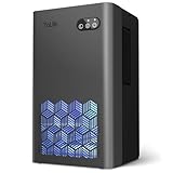 ToLife Dehumidifier for Home, 1000 sq.ft Dehumidifiers for Basement Bedroom Bathroom with 95 OZ Water Tank, Auto Shut Off 7 Colors LED Light, Grey