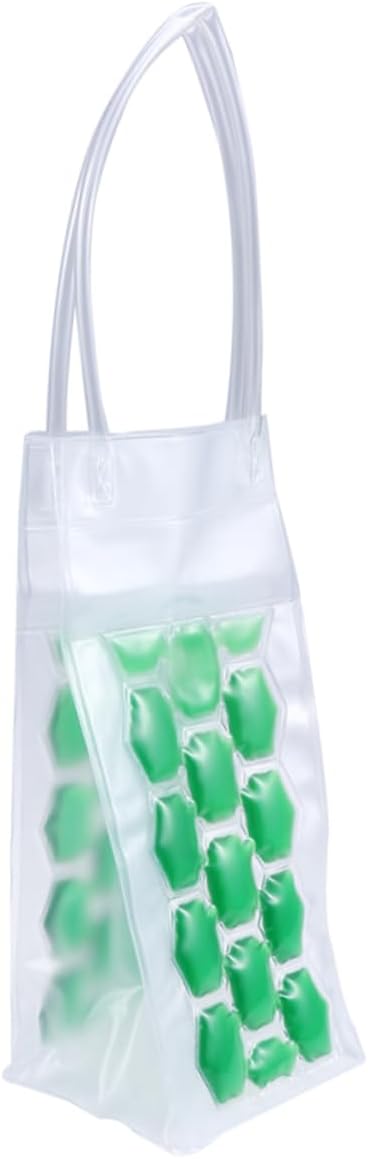 3 Piece PVC Wine Bottle Cooler Bags, 750ml Double Sided Chilling Carrier | Reusable Chill Sleeve, Fits Wine and Beer Bottles, Travel and Picnic Use, Dry Surface, Shaped to Bottle