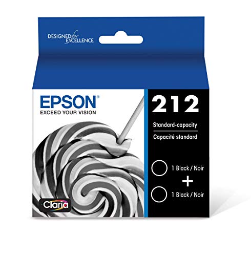 Image of Epson 212 Genuine Ink Black Dual Pack Cartridges T212120-D2 | Works With WorkForce WF-2830 WF-2850 Expression XP-4100 XP-4105 Inkjet Printers