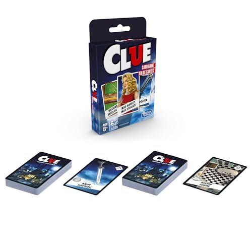 Hasbro Gaming Clue Card Game, 3-4 Player Strategy...