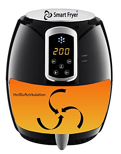 Emerio AF-126668 Heteluchtfriteuse, Airfryer, Smart Fryer, test GOED, digitaal display, soft touch-toetsen, gezond frituren zonder olie, eenvoudig te reinigen, 3,6 liter, BPA-vrij, mini-oven, zwart - Afbeelding 5