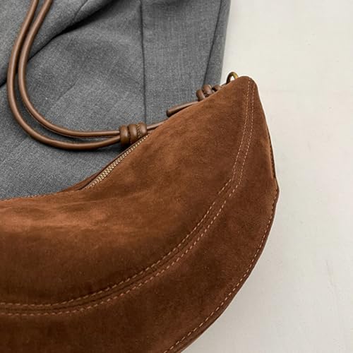 Women Bag Retro Crossbody Bag Trendy Dumplings Bag Large Capacity Shoulder Bag Ladies PU Leather Messengers Bag3