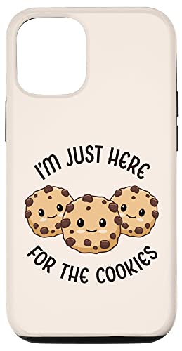 I'm Just Here For The Cookie かわいい カワイイ クッキー ラブ スイーツ スマホケース iPhone 12/12 Pro 用