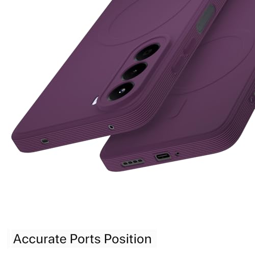 Image of Pikkme Back Cover for OnePlus Nord CE 6 Lite 5G Soft Matte Silicone Mag-Safe Design (Mag-Safe Not Support) Camera Protection | Slim Fit Bumper Cover (Purple)