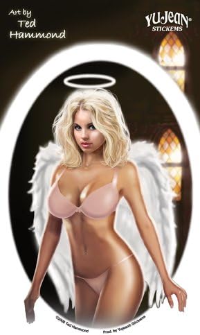 Ted Hammond - Angel Pin-Up Girl - Sticker/Decal