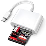 ChiaoPio USB C SD Card Reader, USB-C to SD CF Card, Type C SD Card Adapter Supports Compact Flash/CF/SD/MicroSD, Compatible for iPad Pro/Air/Mini Mac iMac Macbook Pro/Air Galaxy, Plug and Play