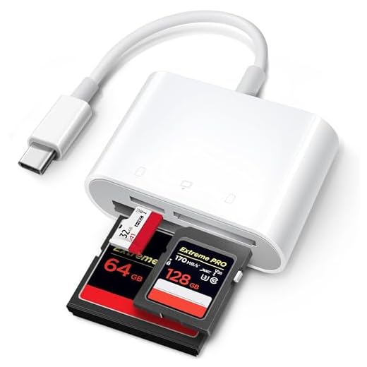 USB C SD Card Reader for iPad/Mac/MacBook, ChiaoPio USB C to SD CF, Type C SD Card Adapter Supports Compact Flash/CF/SD/MicroSD for iPad Pro/Air/Mini Mac iMac MacBook Pro/Air Laptop