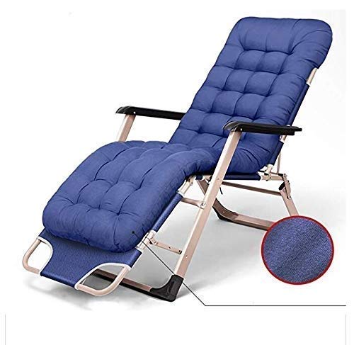 Chaise de patio surdimensionnée bleue pour soulager le dos dehors