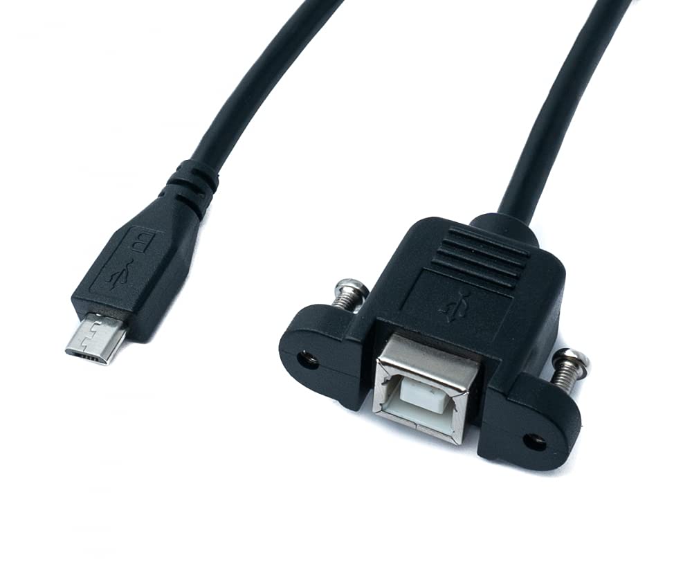 USBUBEXT50CM | Cavo USB con connettore femmina IC  Maschio Micro USB B Femmina/Micro-USB tipo B, L. 500 mm, col. Nero | RS