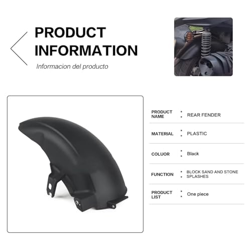 Garde-boue arrière Xmax 300 2025 accessoire modification moto garde boue - 5