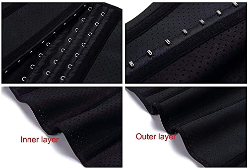 YIANNA Short Torso Waist Trainer Corset for Tummy Control Underbust Sports Workout Hourglass Body Shaper