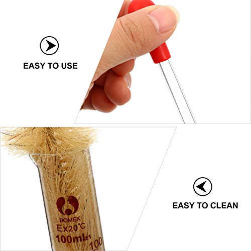 ULTECHNOVO Conjunto de Tubos de MediÃ§Ã£o de Vidro de 10 Unidades Tubo Graduado de QuÃ­mica Com Tubo