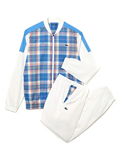 Lacoste Sport - Herren Sportanzug, Weiß/Blau/Weiß, XL