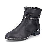 Rieker Damen Ankle Boots 73456, Frauen Stiefeletten,stiefel,bootee,booties,halbstiefel,kurzstiefel,uebergangsschuhe,schwarz (00),40 EU / 6.5 UK