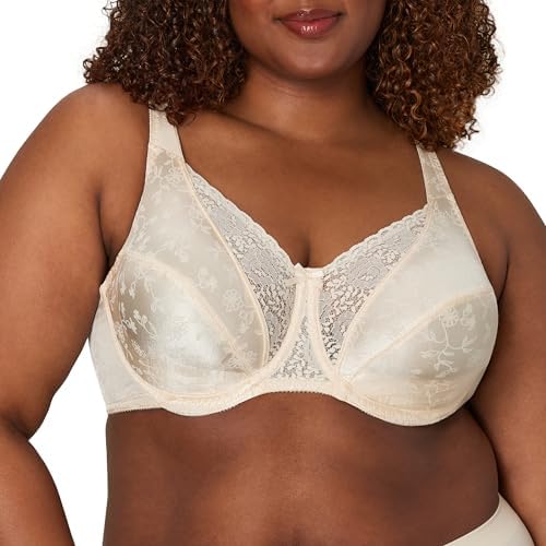 Playtex Women's Secrets Love My Curves Signature Floral Underwire Full Coverage Bra US4422