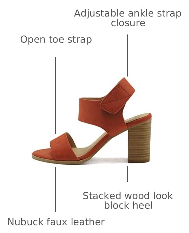 Image of Soda Wait-A ~ Women Open Round Toe Chunky Heel Ankle Strap High Heel Dress Sandals