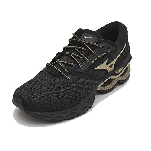 Tênis Mizuno Wave Creation 21 Masculino 4144890-1924, Cor: Preto/dourado, Tamanho: 41