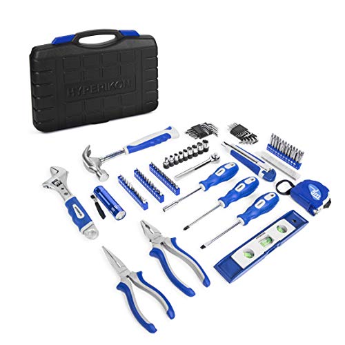 Hyperikon Household Tool Set, 102 Pieces, Home Repair Tool Kit, Storage Case Included