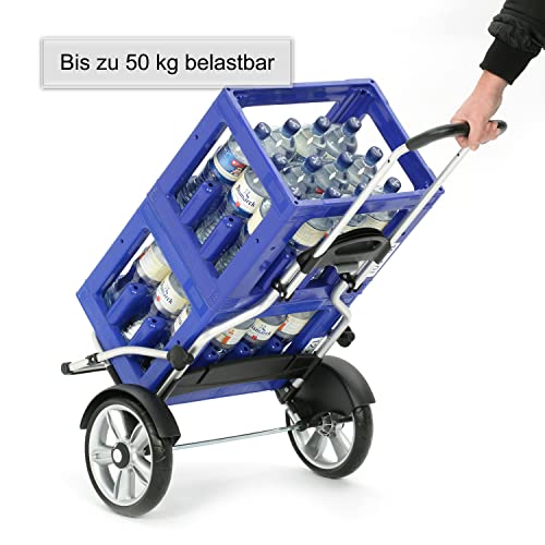 ANDERSEN Einkaufstrolley - Royal Shopper Plus Loke blau 61 L groß,Handwagen,Thermo, Aluminium, klappbar, Kugellagerad – Bild 8