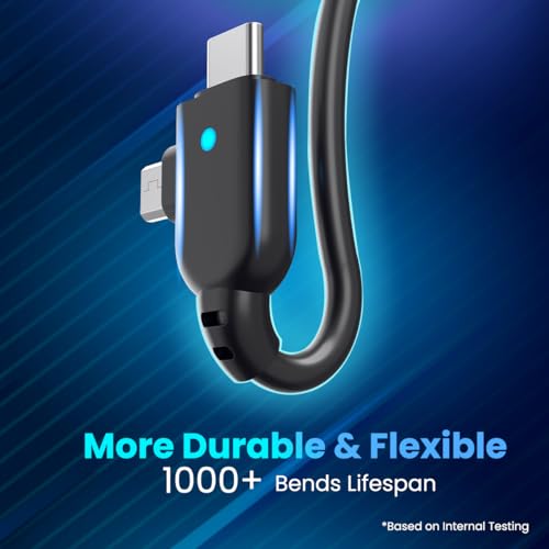 Image of Portronics Konnect Spydr 2 Multi-Functional Charging Cable (Type C + Micro USB) 3.0 A Output, PVC Material(Black)