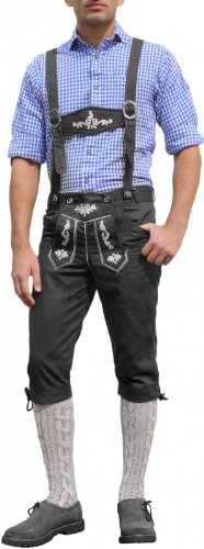 German Wear - Lederhosen - para hombre negro 60
