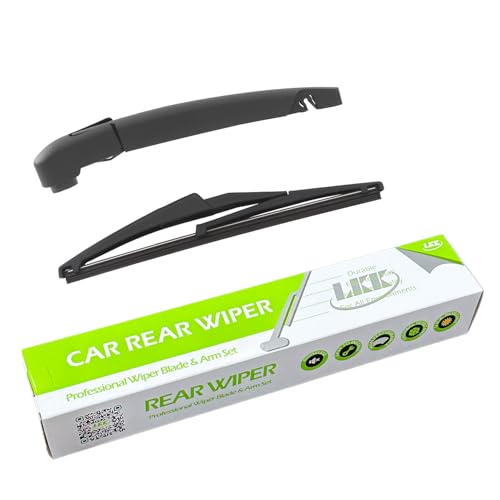 LKK Rear Windshield Wiper Arm Blade Assembly Kit Compatible with Jeep Renegade 2015-2022, Fiat 500X 2016-2022 Rear Window Wiper Set