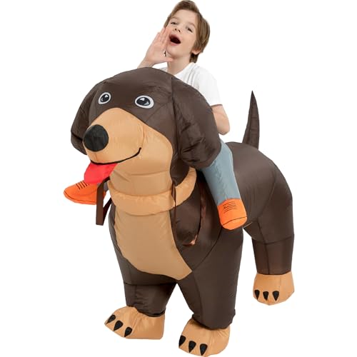 Disfraz Inflable de Perro Dachshund para Niños miniatura 5