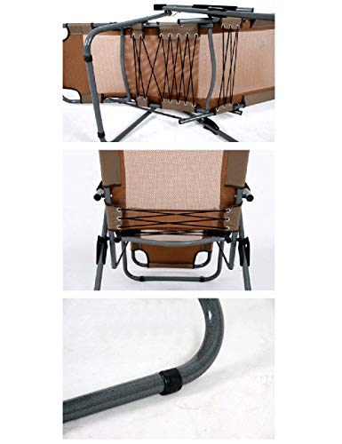Chaise pliante compacte marron pour optimiser l'espace sur un petit balcon