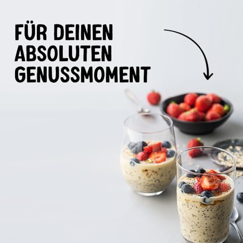 Alpro Soya-Dessert Feine Vanille – Auf Soyabasis – Vegan und von Natur aus laktosefrei – Reich an Calcium und Vitaminen – 6 x (4 x 125) g