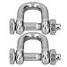 ERYUE D Anchor Shackle Strong Stainless Steel Screw Pin for Heavy Duty 500kg Capacity for Industrial Use