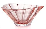 Bohemian Crystal AU52294, 8.8" Plantica Candy Bowl, Pink Bohemian Fruit Bowl, Ice Cream Bowl