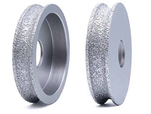 Herramientas de muela abrasiva, Rueda de perfilado broca enrutador diamante punta redondeada completa soldada al vacío for borde piedra y granito(30mm)