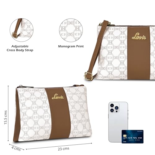 Image of Lavie Women's Mono Lynn 2c Top Zip Cross Body Sling Bag | Ladies Purse Handbag | Gift for Women