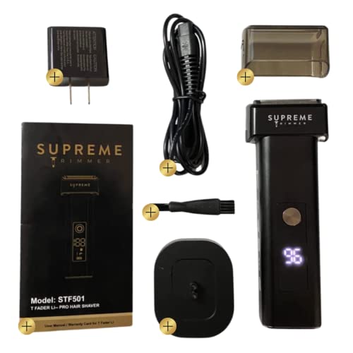 Men’s Trimmer & Foil Shaver By Supreme Trimmer - St5210 Stf501 Clippers Mustache Travel Beard Trimmer Set - Electric Razor For Men - T Shaper & T Fader #TOP4