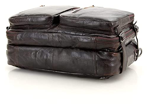 Laptop Briefcase Vintage, Convertible Backpack 15.6inch Laptop Handbag Messenger Bag Large Capacity Business Travel4