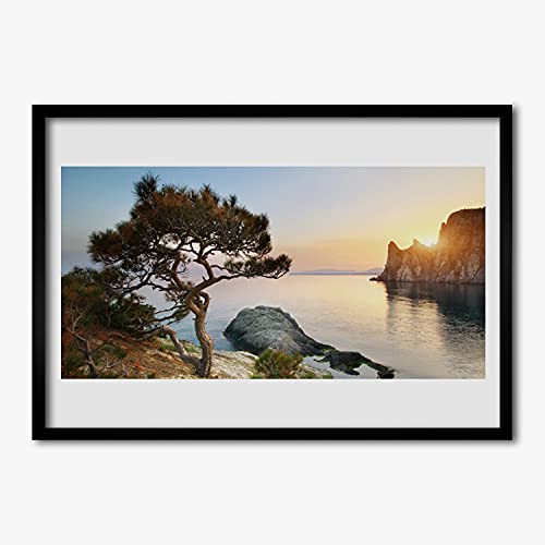 Affiche encadrée 70x50 cm cadre MDF Tulup finition premium
