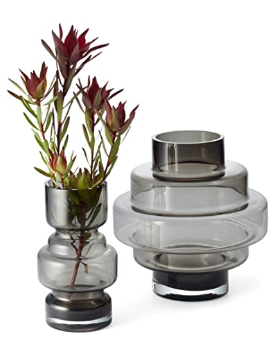 Philippi - City Vase - RetroStyle kombiniert mit aktuellem Design - Ideal für Bunte Blumensträuße - in 2 Größen (Größe L)