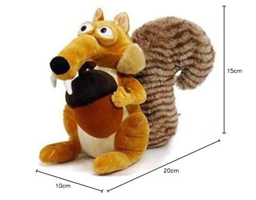 LYH2019 Funny Cute Animal Doll Ice Age 3 Scrat Squirrel Stuffed Plush Toy Gift 27Cm