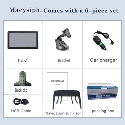 Maeysiph Car Gps Navigator, 2024 Portable Touch-Screen Car 7 Inch Gpssystem thumb #8