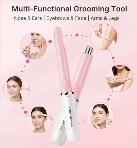 Nasenhaarschneider Augenbrauentrimmer,TOUCHBeauty Professionelles wasserfestes Nasenhaartrimmer...