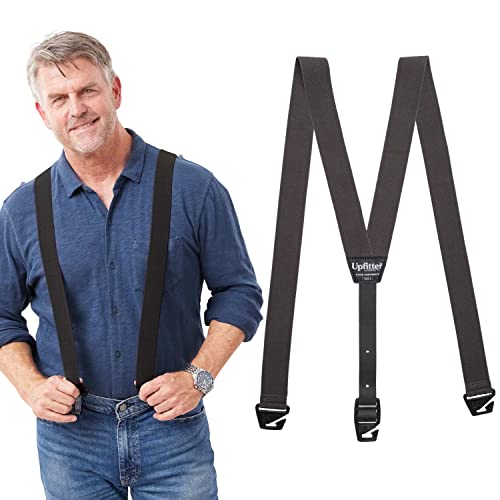 HIKERS Upfitter Fitted Men's Suspenders for Under or Over Clothing | No Show Belt Alternative | Belt Loop Suspenders Co.