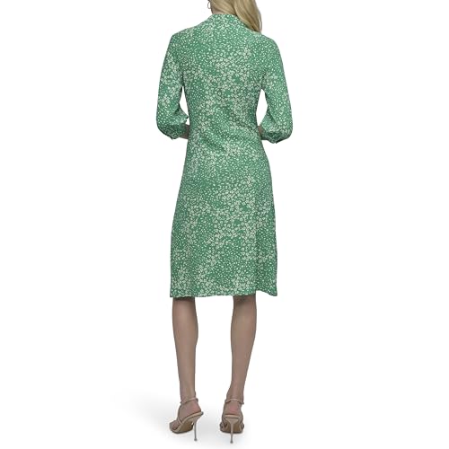 Image of DKNY Women's Long Sleeve Collared Midi Shirtdress