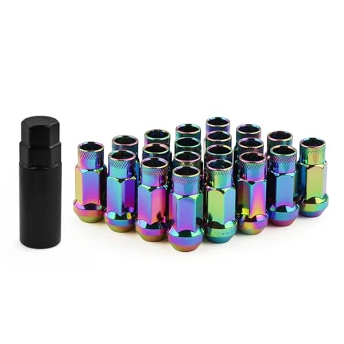 Tuercas Hexagonales Ligeras M12 Evitan Vibraciones en Tornillos para Ruedas de Coche