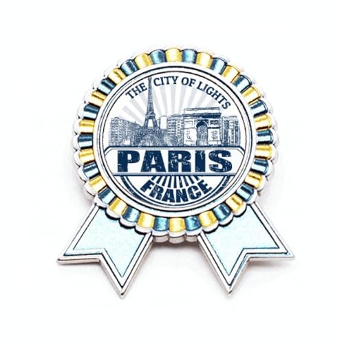 Drapeau Paris Tour Eiffel pin's badge en métal pour costume