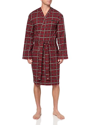 BOSS Mens Check Flannel Robe