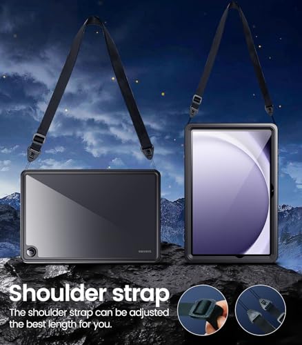 Temdan For Samsung Galaxy Tab A9+ Plus Case Waterproof,[Full Body Shockproof Protective] [Military Rugged] Galaxy A9 Plus Tablet Case 11 Inch 2023 With Built-In Screen Protector,Hand/Shoulder Strap thumb #5