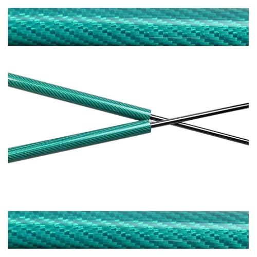 Resorte Gas Capó Amortiguador Gas Capó Delantero Modificado Con Soporte Elevación Fibra Carbono Para Ford Para Mustang 2010-2014 Puntales Gas(Green carbon fiber)